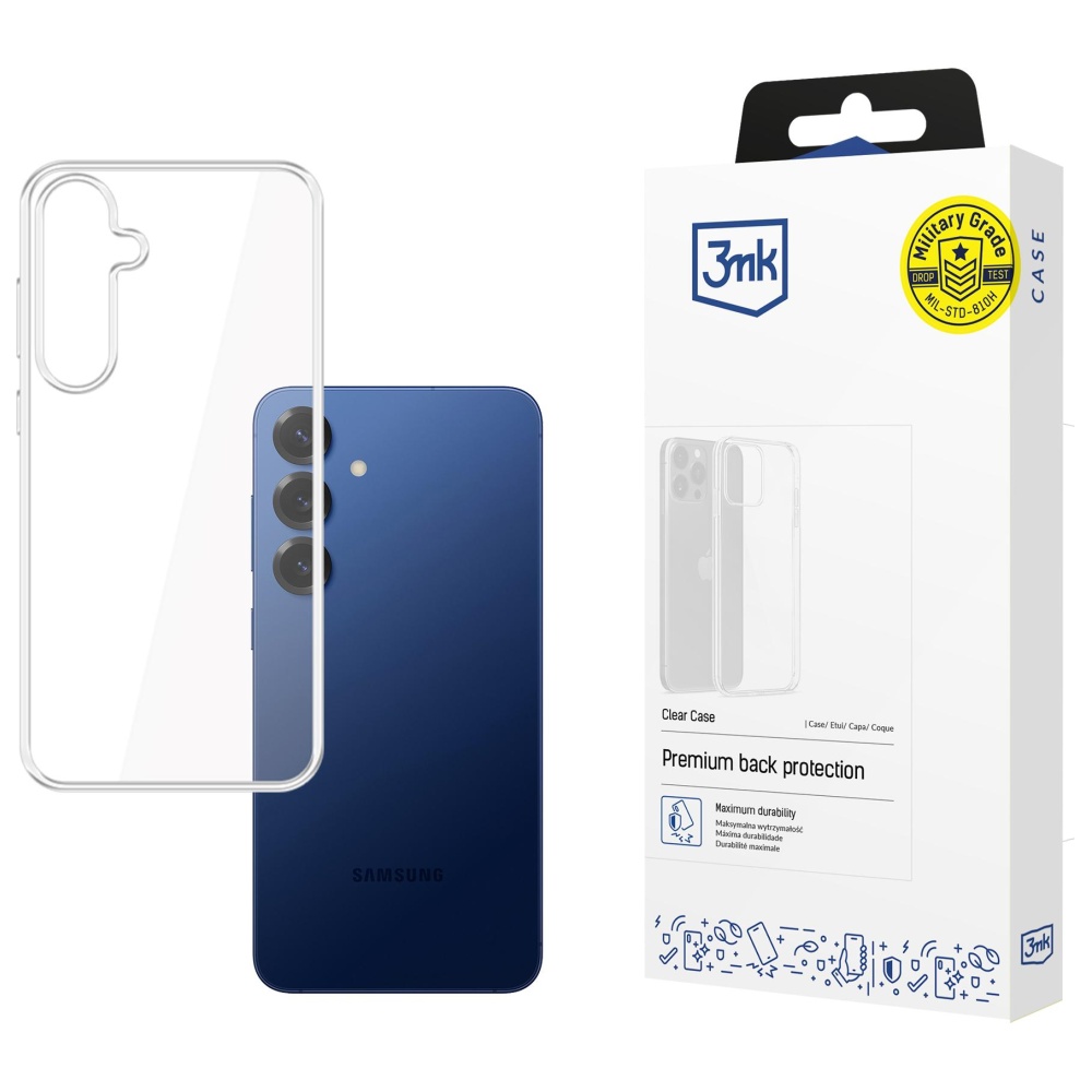 3MK skaidrus dėklas Samsung Galaxy S25 FE aprašymas - Prekės nuotrauka
