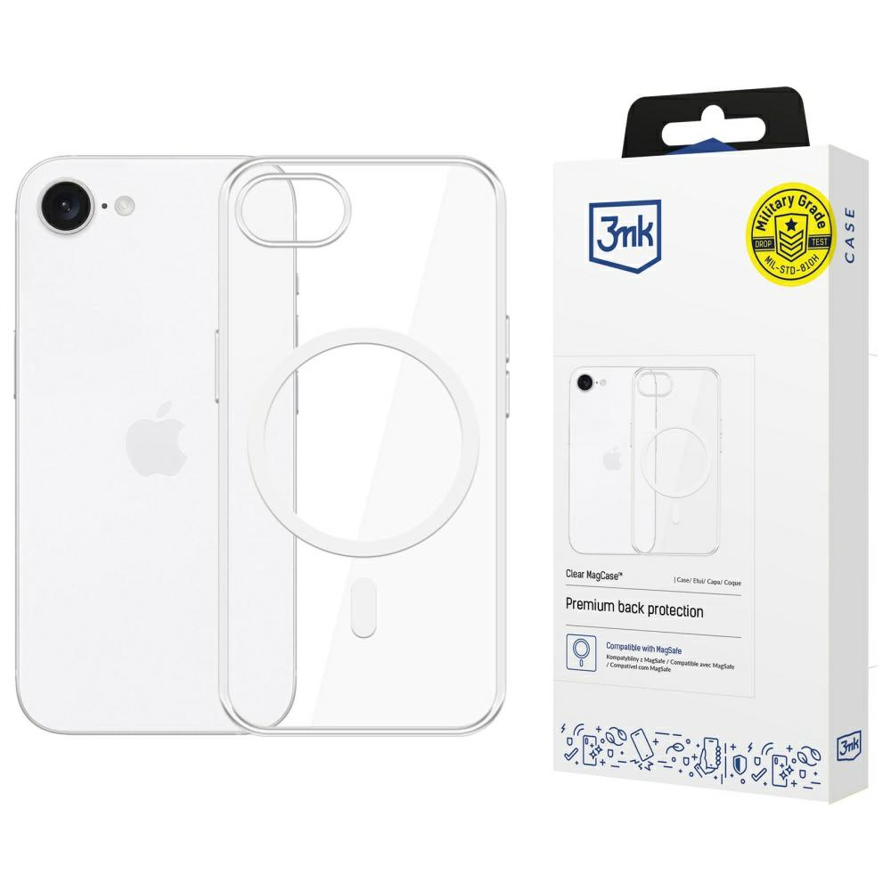 3MK skaidrus MagDėklas Apple iPhone 16E aprašymas - Prekės nuotrauka 3MK skaidrus MagDėklas Apple iPhone 16E aprašymas - Prekės nuotrauka