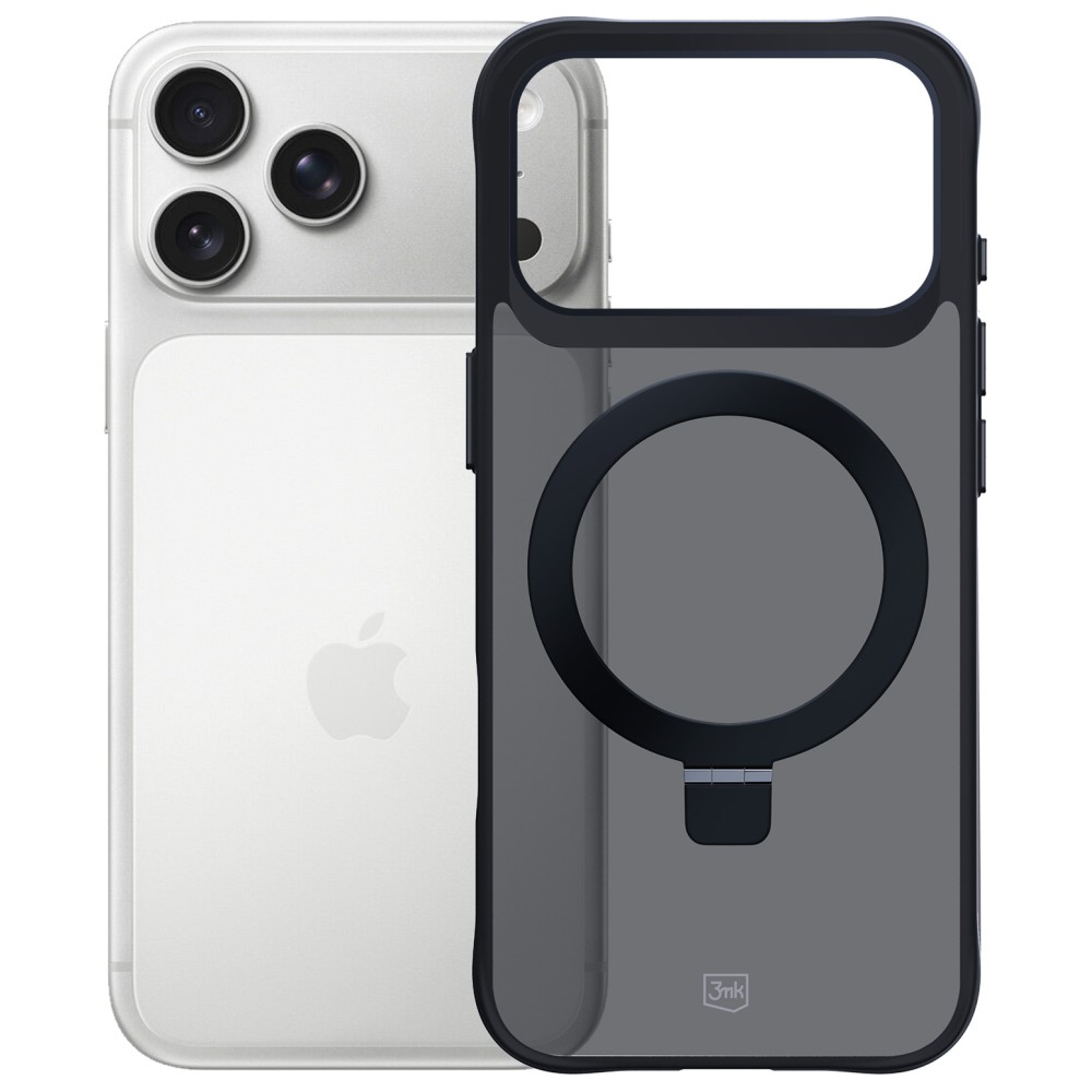3MK Smoke Mag&Stand dėklas, skirtas iPhone 17 Pro aprašymas - Prekės nuotrauka