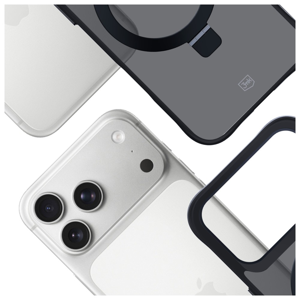 3MK Smoke Mag&Stand dėklas, skirtas iPhone 17 Pro aprašymas - Prekės nuotrauka