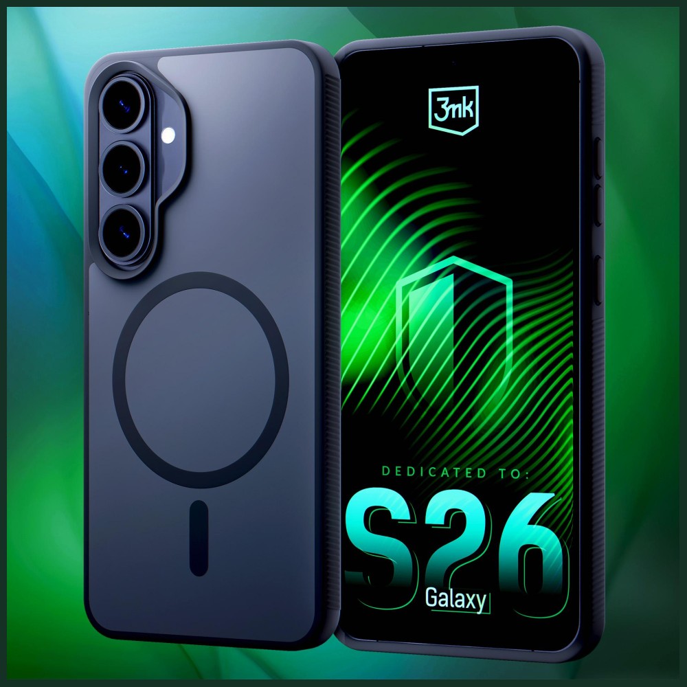3MK Smoke MagDėklas Dėklas for Samsung Galaxy S26 Juodas aprašymas - Prekės nuotrauka