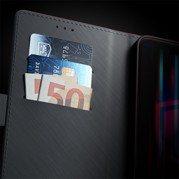3MK Wallet Dėklas Samsung Galaxy A35 5G juodos spalvos aprašymas - Prekės nuotrauka 3MK Wallet Dėklas Samsung Galaxy A35 5G juodos spalvos aprašymas - Prekės nuotrauka