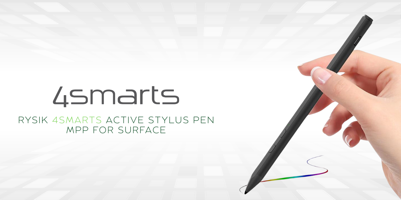 4smarts Active Stylus Pen MPP rašiklis, skirtas Surface, juodas aprašymas - Prekės nuotrauka