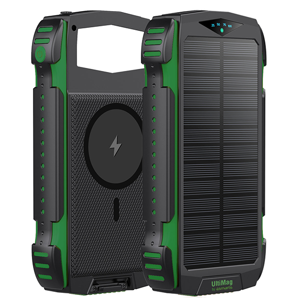 4Smarts Solar Power Bank Rugged TitanPack UltiMag 20000mAh Žalias ( Žalias) aprašymas - Prekės nuotrauka 4Smarts Solar Power Bank Rugged TitanPack UltiMag 20000mAh Žalias ( Žalias) aprašymas - Prekės nuotrauka