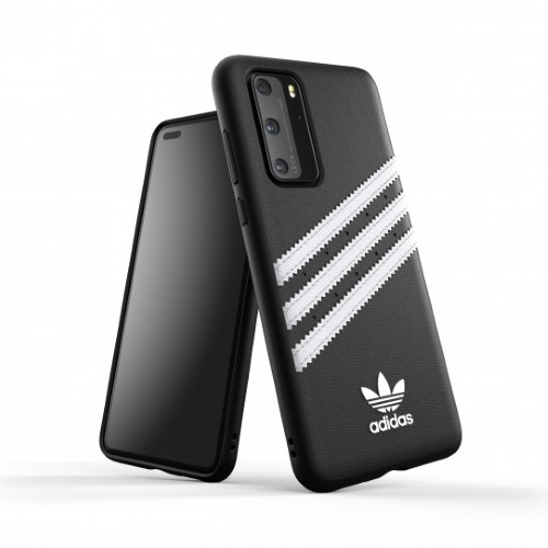 Dėklas Adidas OR lietas PU SS20 Huawei P40 juodos spalvos baltas 39061 aprašymas - Prekės nuotrauka