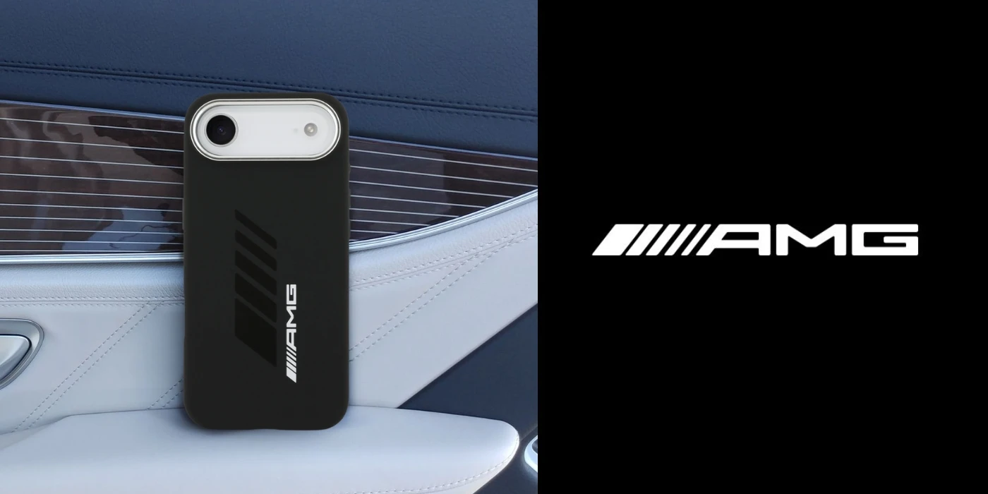 Mercedes AMG Silicone Oversize Rhombs MagSafe Dėklas skirtas Apple iPhone Air juodos spalvos aprašymas - Prekės nuotrauka