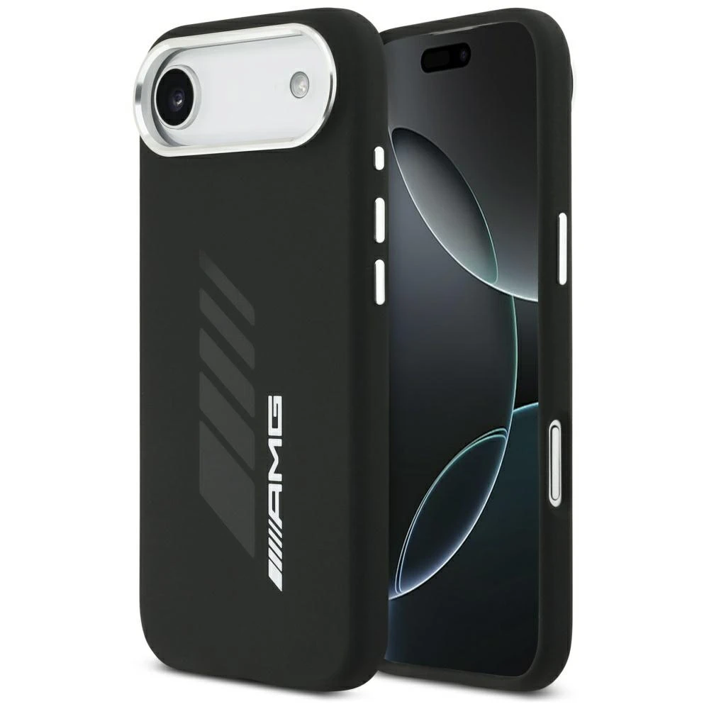 Mercedes AMG Silicone Oversize Rhombs MagSafe Dėklas skirtas Apple iPhone Air juodos spalvos aprašymas - Prekės nuotrauka
