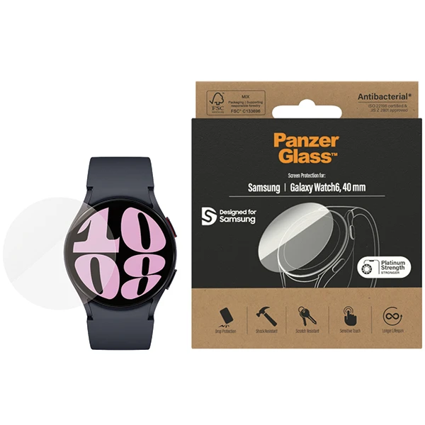Panzer Glass PanzerGlass Samsung Galaxy Watch6 40mm AB (Transparent) aprašymas - Prekės nuotrauka Panzer Glass PanzerGlass Samsung Galaxy Watch6 40mm AB (Transparent) aprašymas - Prekės nuotrauka