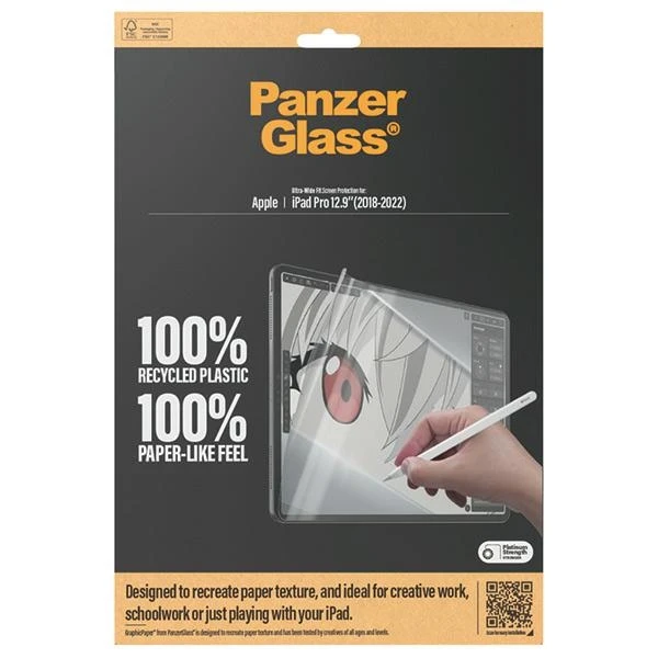 Panzer Glass Antibakterinis PanzerGlass GraphicPopierius plėvelė su akinimo filtru Apple iPad Pro 12.9