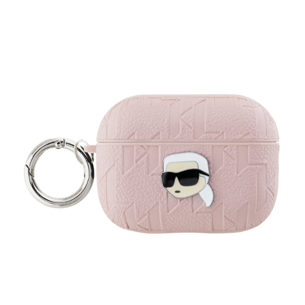 Apple AirPods 3 Karl Lagerfeld Cover Monogram Karl Head ausinių dėklas rožinės spalvos aprašymas - Prekės nuotrauka Apple AirPods 3 Karl Lagerfeld Cover Monogram Karl Head ausinių dėklas rožinės spalvos aprašymas - Prekės nuotrauka