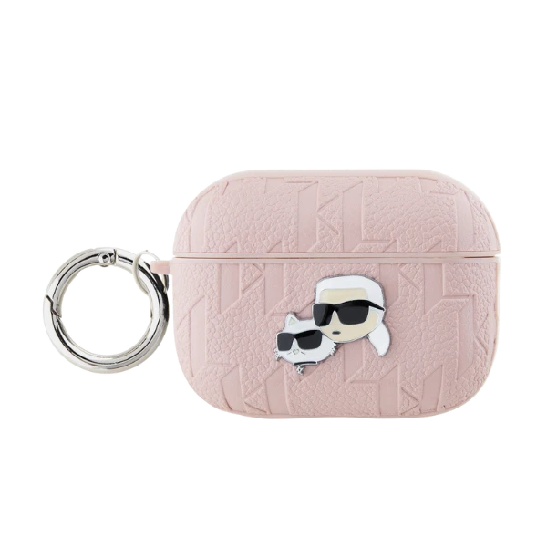 Apple AirPods Karl Lagerfeld Cover Monogram Karl & Choupette Head ausinių dėklas rožinės spalvos aprašymas - Prekės nuotrauka Apple AirPods Karl Lagerfeld Cover Monogram Karl & Choupette Head ausinių dėklas rožinės spalvos aprašymas - Prekės nuotrauka