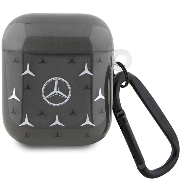 Mercedes Benz Apple AirPods Pro 1 / 2 Mercedes Cover Large Star Pattern (MEA28DPMGS) ausinių dėklas juodos spalvos aprašymas - Prekės nuotrauka Mercedes Benz Apple AirPods Pro 1 / 2 Mercedes Cover Large Star Pattern (MEA28DPMGS) ausinių dėklas juodos spalvos aprašymas - Prekės nuotrauka