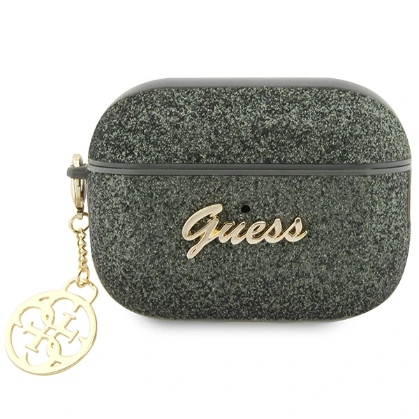 Apple AirPods Pro 2 Guess Glitter Flake 4G Charm (GUAP2GLGSHA) ausinių dėklas žalios spalvos aprašymas - Prekės nuotrauka Apple AirPods Pro 2 Guess Glitter Flake 4G Charm (GUAP2GLGSHA) ausinių dėklas žalios spalvos aprašymas - Prekės nuotrauka