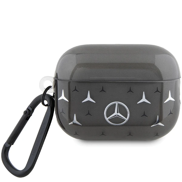 Mercedes Benz Apple AirPods Pro 2 Mercedes Cover Large Star Pattern (MEAP28DPMGS) ausinių dėklas juodos spalvos aprašymas - Prekės nuotrauka Mercedes Benz Apple AirPods Pro 2 Mercedes Cover Large Star Pattern (MEAP28DPMGS) ausinių dėklas juodos spalvos aprašymas - Prekės nuotrauka