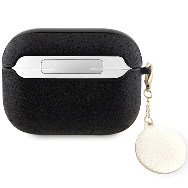 Apple AirPods Pro ausinių dėklas 2 Guess Fixed Glitter Heart Diamond Charm (GUAP2PGEHCDK) juodos spalvos aprašymas - Prekės nuotrauka Apple AirPods Pro ausinių dėklas 2 Guess Fixed Glitter Heart Diamond Charm (GUAP2PGEHCDK) juodos spalvos aprašymas - Prekės nuotrauka