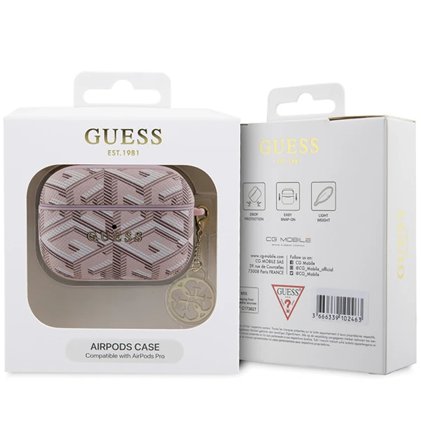 Apple AirPods Pro ausinių dėklas Guess GCube Charm (GUAPPGCE4CP) rožinės spalvos aprašymas - Prekės nuotrauka Apple AirPods Pro ausinių dėklas Guess GCube Charm (GUAPPGCE4CP) rožinės spalvos aprašymas - Prekės nuotrauka