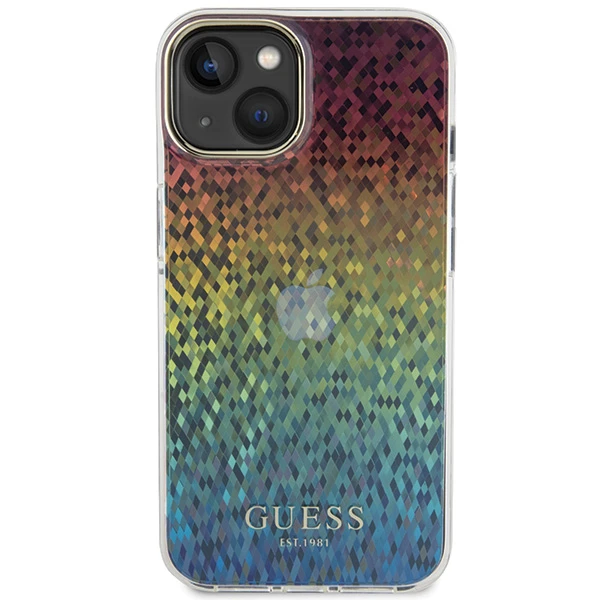 Apple iPhone 11 / XR Guess dėklas IML Faceted Mirror Disco Iridescent (GUHCN61HDECMI) įvairiaspalvis aprašymas - Prekės nuotrauka Apple iPhone 11 / XR Guess dėklas IML Faceted Mirror Disco Iridescent (GUHCN61HDECMI) įvairiaspalvis aprašymas - Prekės nuotrauka