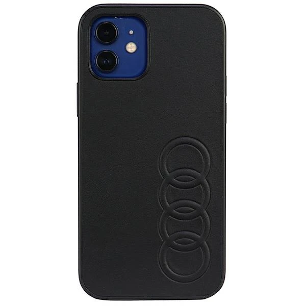 Dėklas Apple iPhone 12 / 12 Pro Audi Synthetic odinis (AU-TPUPCIP12P-TT/D1-BK) juodos spalvos aprašymas - Prekės nuotrauka