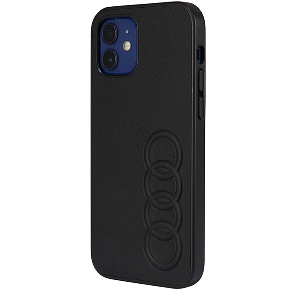 Dėklas Apple iPhone 12 / 12 Pro Audi Synthetic odinis (AU-TPUPCIP12P-TT/D1-BK) juodos spalvos aprašymas - Prekės nuotrauka