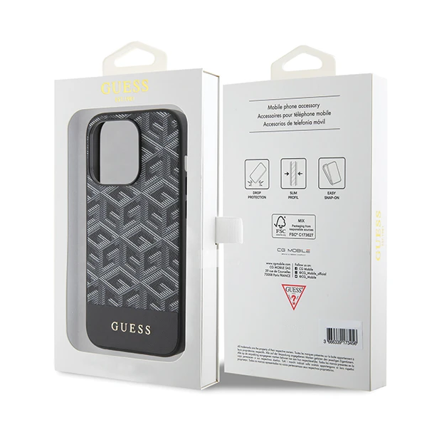 Apple iPhone 13 / 14 / 15 Guess dėklas IML 4G MagSafe (GUHMP15SHGCFSEK) juodos spalvos aprašymas - Prekės nuotrauka Apple iPhone 13 / 14 / 15 Guess dėklas IML 4G MagSafe (GUHMP15SHGCFSEK) juodos spalvos aprašymas - Prekės nuotrauka