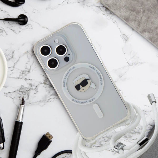 Apple iPhone 13 / 14 / 15 Karl Lagerfeld dėklas silikoninis Choupette Head MagSafe (KLHMP15SHCKHNT) skaidrus aprašymas - Prekės nuotrauka Apple iPhone 13 / 14 / 15 Karl Lagerfeld dėklas silikoninis Choupette Head MagSafe (KLHMP15SHCKHNT) skaidrus aprašymas - Prekės nuotrauka