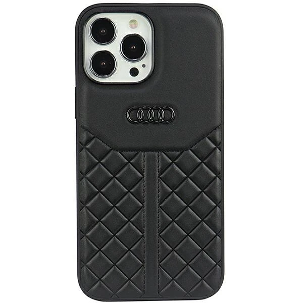 Apple iPhone 13 Pro Audi Genuine odinis dėklas (AU-TPUPCIP13P-Q8/D1-BK) juodos spalvos aprašymas - Prekės nuotrauka Apple iPhone 13 Pro Audi Genuine odinis dėklas (AU-TPUPCIP13P-Q8/D1-BK) juodos spalvos aprašymas - Prekės nuotrauka