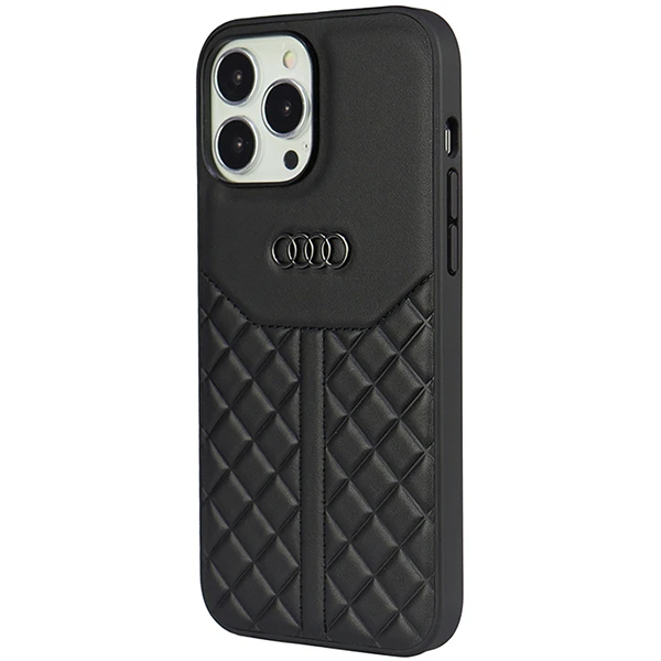 Apple iPhone 13 Pro Audi Genuine odinis dėklas (AU-TPUPCIP13P-Q8/D1-BK) juodos spalvos aprašymas - Prekės nuotrauka Apple iPhone 13 Pro Audi Genuine odinis dėklas (AU-TPUPCIP13P-Q8/D1-BK) juodos spalvos aprašymas - Prekės nuotrauka