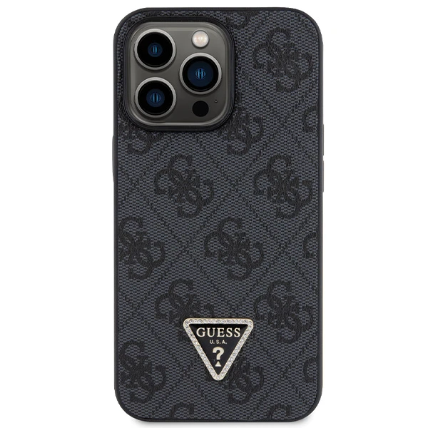 Apple iPhone 13 Pro Guess dėklas Crossbody 4G Metal Logo (GUHCP13LP4TDSCPK) juodos spalvos aprašymas - Prekės nuotrauka