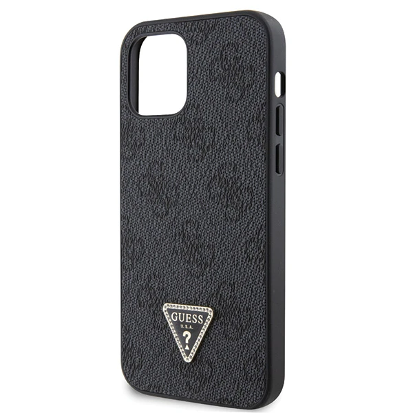 Apple iPhone 13 Pro Guess dėklas Crossbody 4G Metal Logo (GUHCP13LP4TDSCPK) juodos spalvos aprašymas - Prekės nuotrauka