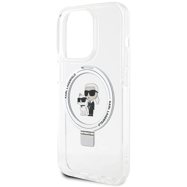 Apple iPhone 13 Pro Karl Lagerfeld dėklas Ring Stand Karl&Choupettte MagSafe (KLHMP13LHMRSKCH) baltos spalvos aprašymas - Prekės nuotrauka Apple iPhone 13 Pro Karl Lagerfeld dėklas Ring Stand Karl&Choupettte MagSafe (KLHMP13LHMRSKCH) baltos spalvos aprašymas - Prekės nuotrauka