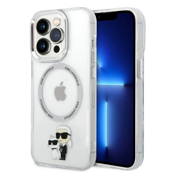 Apple iPhone 13 Pro Max Karl Lagerfeld dėklas Iconic Karl&Choupette Magsafe (KKLHMP13XHNKCIT) skaidrus aprašymas - Prekės nuotrauka Apple iPhone 13 Pro Max Karl Lagerfeld dėklas Iconic Karl&Choupette Magsafe (KKLHMP13XHNKCIT) skaidrus aprašymas - Prekės nuotrauka