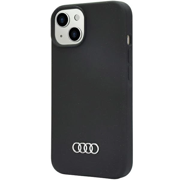 Apple iPhone 14 Audi silikoninis dėklas (AU-LSRIP14-Q3/D1-BK) juodos spalvos aprašymas - Prekės nuotrauka