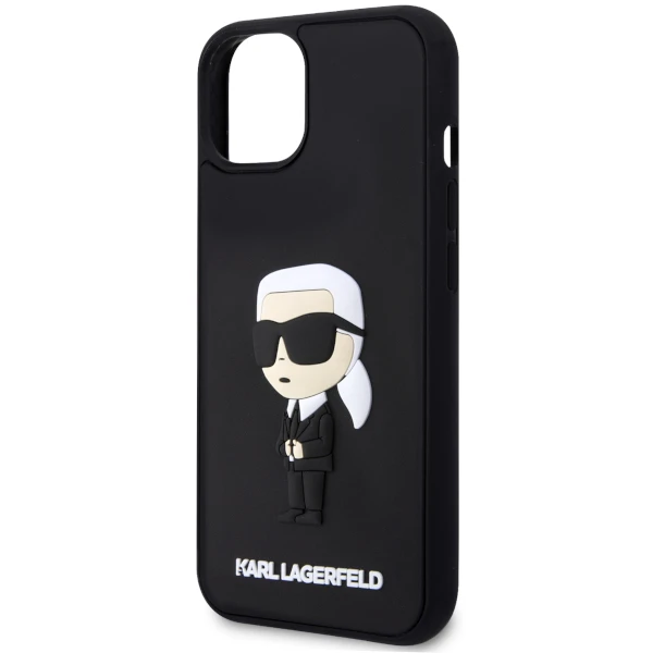 Apple iPhone 14 Plus Karl Lagerfeld dėklas Rubber Ikonik 3D (KLHCP14M3DRKINK) juodos spalvos aprašymas - Prekės nuotrauka Apple iPhone 14 Plus Karl Lagerfeld dėklas Rubber Ikonik 3D (KLHCP14M3DRKINK) juodos spalvos aprašymas - Prekės nuotrauka