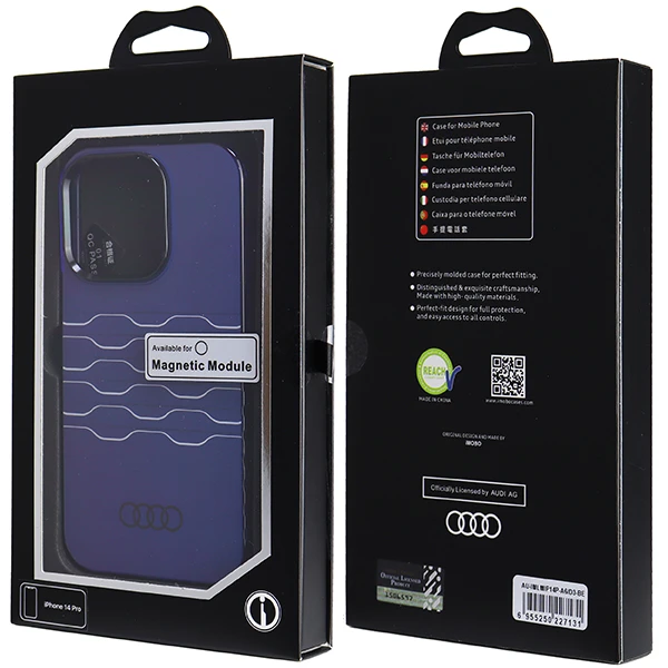 Dėklas Apple iPhone 14 Pro Audi IML MagSafe (AU-IMLMIP14P-A6/D3-BE) mėlynos spalvos aprašymas - Prekės nuotrauka Dėklas Apple iPhone 14 Pro Audi IML MagSafe (AU-IMLMIP14P-A6/D3-BE) mėlynos spalvos aprašymas - Prekės nuotrauka