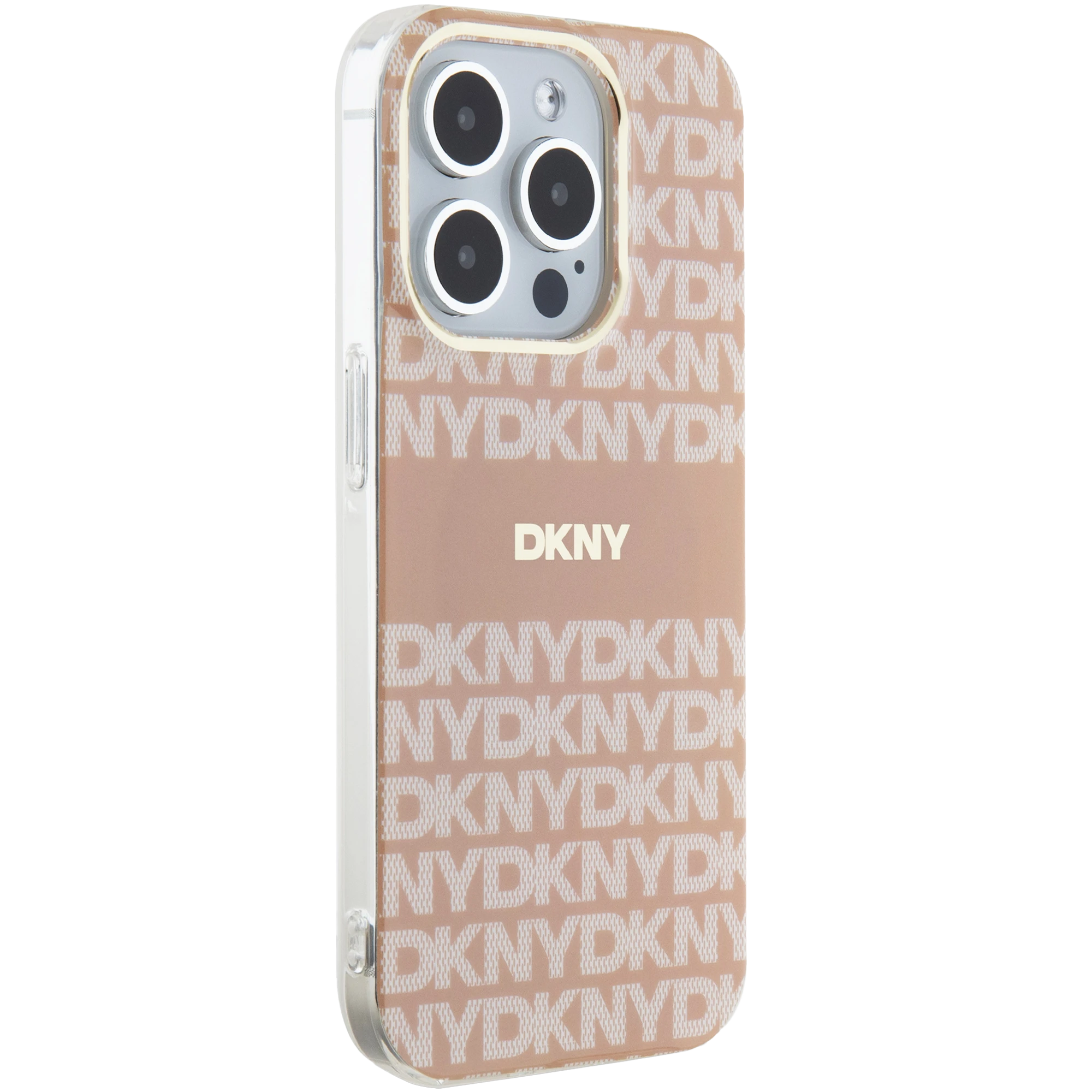 Apple iPhone 14 Pro DKNY dėklas IML Mono & Stripe MagSafe (DKHMP14LHRHSEP) rožinės spalvos aprašymas - Prekės nuotrauka