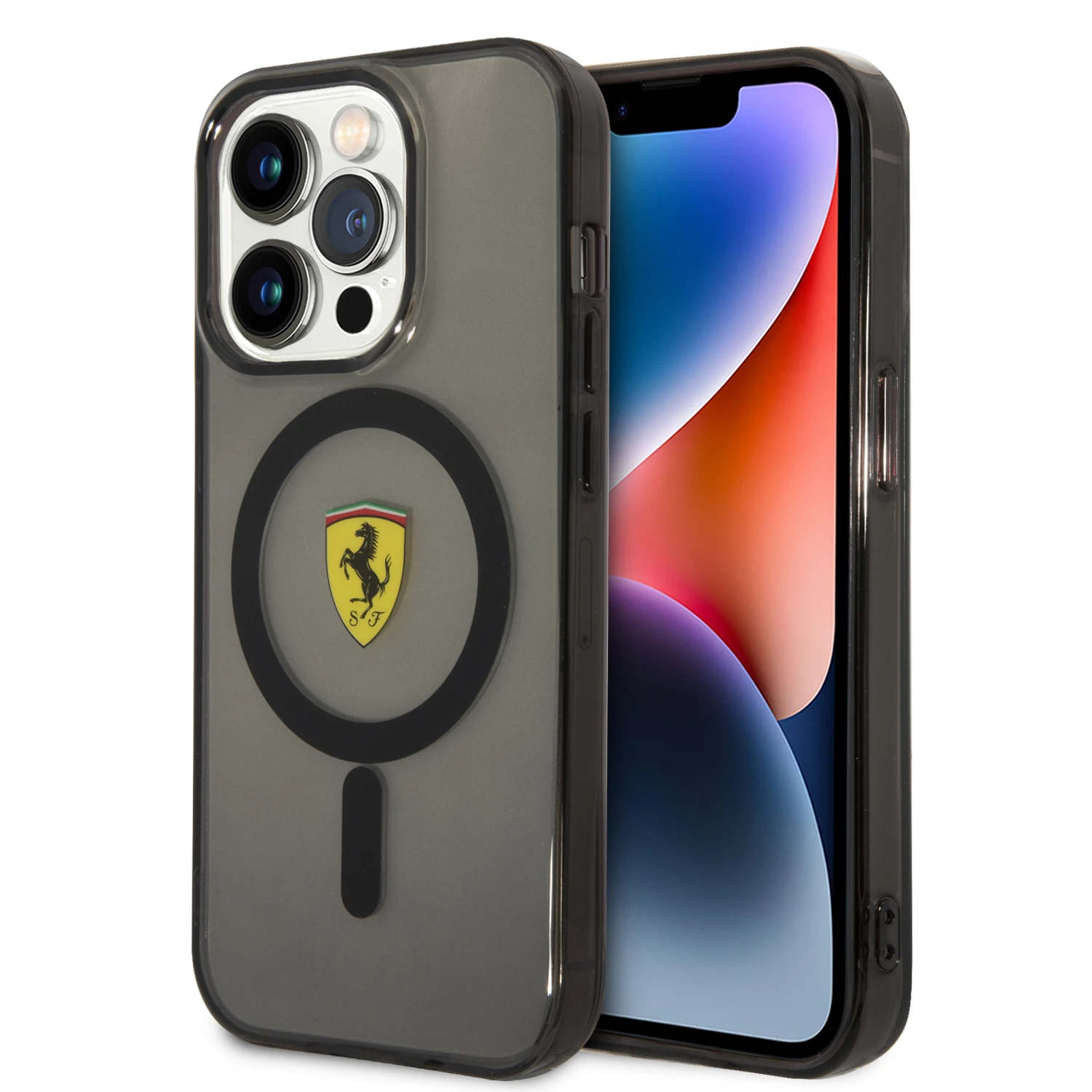 Apple iPhone 14 Pro Ferrari dėklas Translucent Magsafe (FEHMP14LURKK) juodos spalvos aprašymas - Prekės nuotrauka Apple iPhone 14 Pro Ferrari dėklas Translucent Magsafe (FEHMP14LURKK) juodos spalvos aprašymas - Prekės nuotrauka