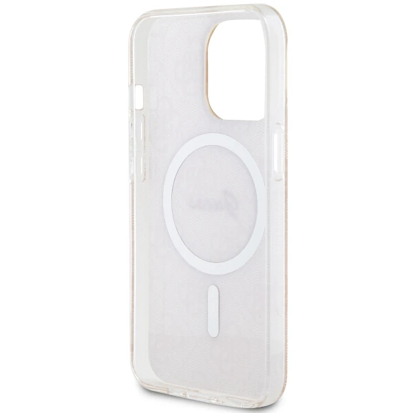 Apple iPhone 14 Pro Guess dėklas 4G MagSafe (GUHMP14LH4STP) rožinės spalvos aprašymas - Prekės nuotrauka Apple iPhone 14 Pro Guess dėklas 4G MagSafe (GUHMP14LH4STP) rožinės spalvos aprašymas - Prekės nuotrauka