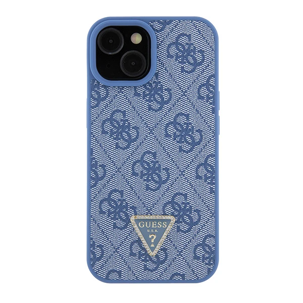 Apple iPhone 14 Pro Guess dėklas Crossbody 4G Metal Logo (GUHCP14LP4TDSCPB) mėlynos spalvos aprašymas - Prekės nuotrauka
