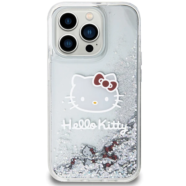 Apple iPhone 14 Pro Hello Kitty dėklas Liquid Glitter Charms Kitty Head (HKHCP14LLIKHET) sidabrinės spalvos aprašymas - Prekės nuotrauka Apple iPhone 14 Pro Hello Kitty dėklas Liquid Glitter Charms Kitty Head (HKHCP14LLIKHET) sidabrinės spalvos aprašymas - Prekės nuotrauka