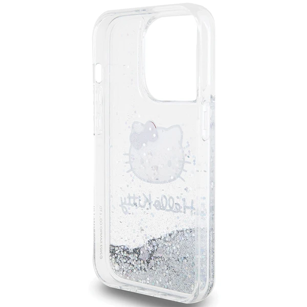 Apple iPhone 14 Pro Hello Kitty dėklas Liquid Glitter Charms Kitty Head (HKHCP14LLIKHET) sidabrinės spalvos aprašymas - Prekės nuotrauka Apple iPhone 14 Pro Hello Kitty dėklas Liquid Glitter Charms Kitty Head (HKHCP14LLIKHET) sidabrinės spalvos aprašymas - Prekės nuotrauka