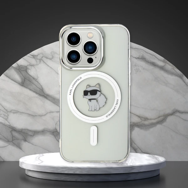 Apple iPhone 14 Pro Karl Lagerfeld dėklas IML Choupette MagSafe (KLHMP14LHFCCNOT) skaidrus aprašymas - Prekės nuotrauka Apple iPhone 14 Pro Karl Lagerfeld dėklas IML Choupette MagSafe (KLHMP14LHFCCNOT) skaidrus aprašymas - Prekės nuotrauka