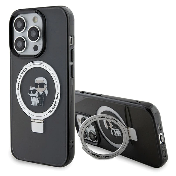 Apple iPhone 14 Pro Karl Lagerfeld dėklas Ring Stand Karl&Choupettte MagSafe (KLHMP14LHMRSKCK) juodos spalvos aprašymas - Prekės nuotrauka Apple iPhone 14 Pro Karl Lagerfeld dėklas Ring Stand Karl&Choupettte MagSafe (KLHMP14LHMRSKCK) juodos spalvos aprašymas - Prekės nuotrauka
