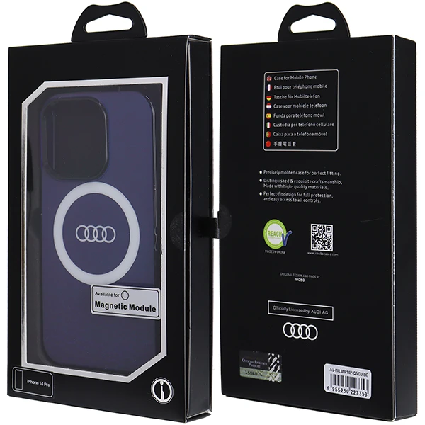 Dėklas Apple iPhone 14 Pro Max Audi IML Big Logo MagSafe (AU-IMLMIP14PM-Q5/D2-BE) mėlynos spalvos aprašymas - Prekės nuotrauka Dėklas Apple iPhone 14 Pro Max Audi IML Big Logo MagSafe (AU-IMLMIP14PM-Q5/D2-BE) mėlynos spalvos aprašymas - Prekės nuotrauka