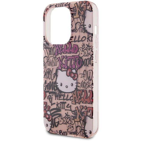 Apple iPhone 14 Pro Max Hello Kitty dėklas IML Tags Graffiti (HKHCP14XHDGPTP) rožinės spalvos aprašymas - Prekės nuotrauka Apple iPhone 14 Pro Max Hello Kitty dėklas IML Tags Graffiti (HKHCP14XHDGPTP) rožinės spalvos aprašymas - Prekės nuotrauka