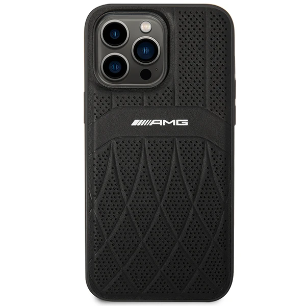 Mercedes Benz Apple iPhone 14 Pro Max Mercedes AMG odinis dėklas Curved Lines MagSafe juodos spalvos aprašymas - Prekės nuotrauka