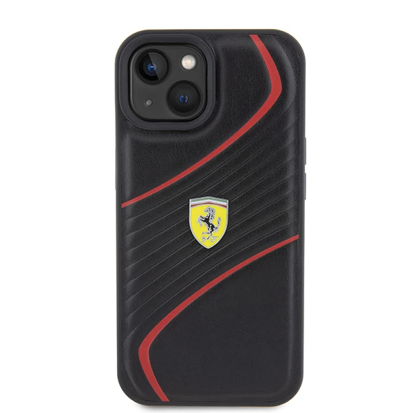 Apple iPhone 15 Ferrari dėklas Twist Metal Logo (FEHCP15SPTWK) juodos spalvos aprašymas - Prekės nuotrauka Apple iPhone 15 Ferrari dėklas Twist Metal Logo (FEHCP15SPTWK) juodos spalvos aprašymas - Prekės nuotrauka