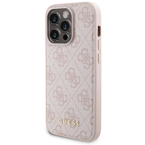 Apple iPhone 15 Guess dėklas + Powerbank MagSafe 4G Metal Logo 5000mAh (GUBPM5P15S4GEMGP) rožinės spalvos aprašymas - Prekės nuotrauka