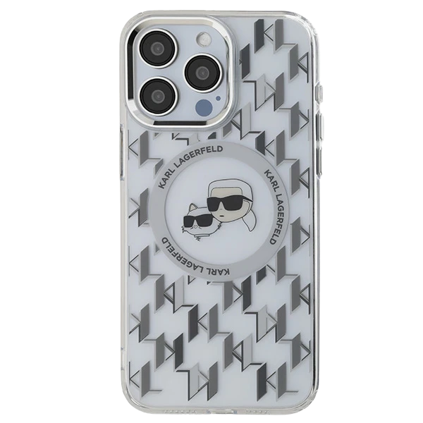 Apple iPhone 15 Karl Lagerfeld IML Monogram Karl&Choupette Head MagSafe (KLHMP15SHMCKMHT) dėklas telefonui skaidrus aprašymas - Prekės nuotrauka Apple iPhone 15 Karl Lagerfeld IML Monogram Karl&Choupette Head MagSafe (KLHMP15SHMCKMHT) dėklas telefonui skaidrus aprašymas - Prekės nuotrauka