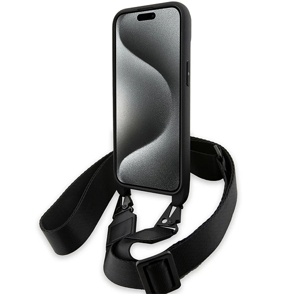 Apple iPhone 15 Plus / 14 Plus BMW dėklas M Edition Carbon Tricolor Lines & Strap (BMHCP15M23PSVTK) juodos spalvos aprašymas - Prekės nuotrauka Apple iPhone 15 Plus / 14 Plus BMW dėklas M Edition Carbon Tricolor Lines & Strap (BMHCP15M23PSVTK) juodos spalvos aprašymas - Prekės nuotrauka