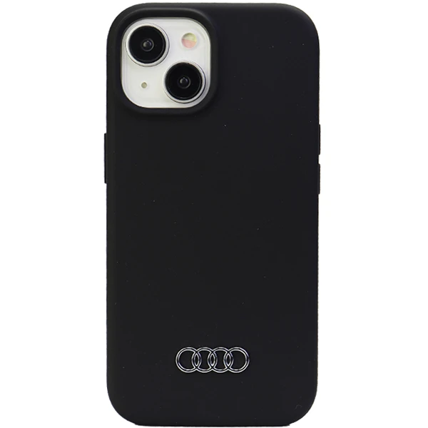 Apple iPhone 15 Plus Audi silikoninis dėklas (AU-LSRIP15M-Q3/D1-BK) juodos spalvos aprašymas - Prekės nuotrauka
